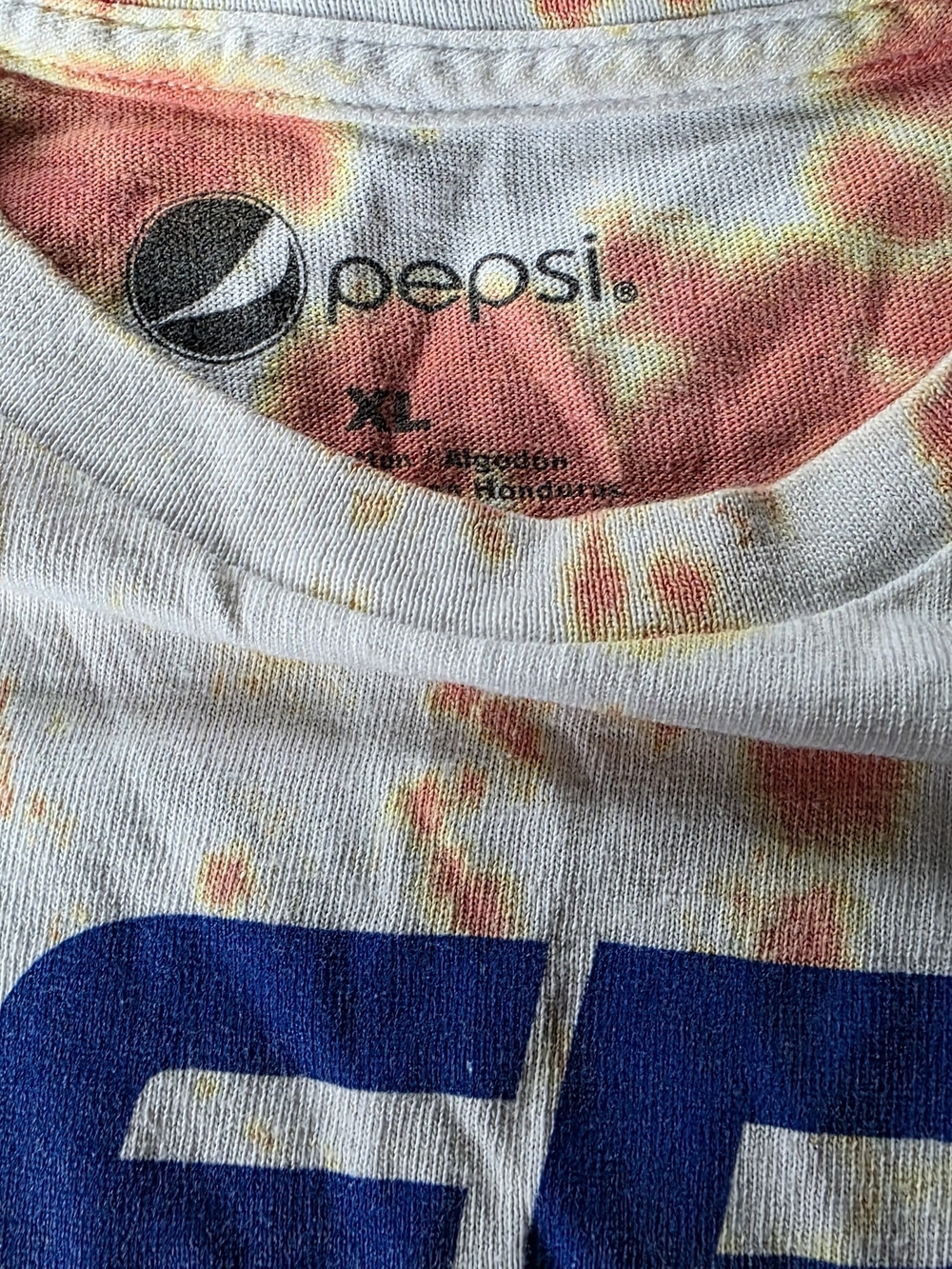 Pepsi White Tie-Dye Logo Tee - Picture 3 of 3